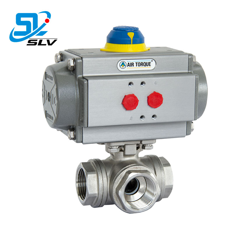 【AIRTORQUE】氣動三通絲口球閥/螺紋球閥